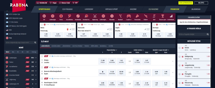 Rabona sportfogadás